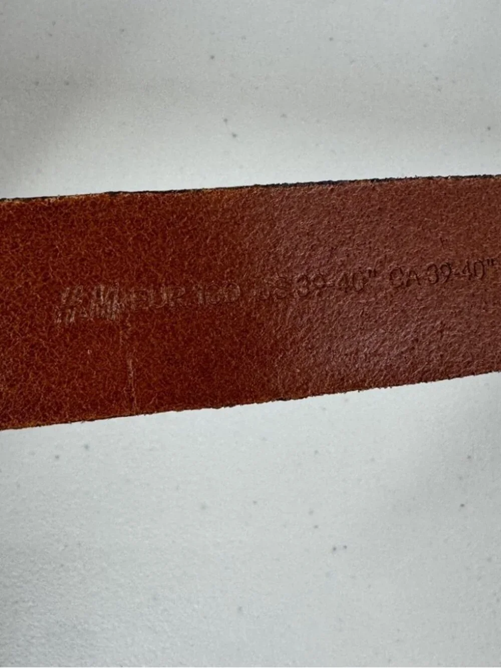 Swedish Leather Belt Brown Genuine Leather Silver Buckle Classic